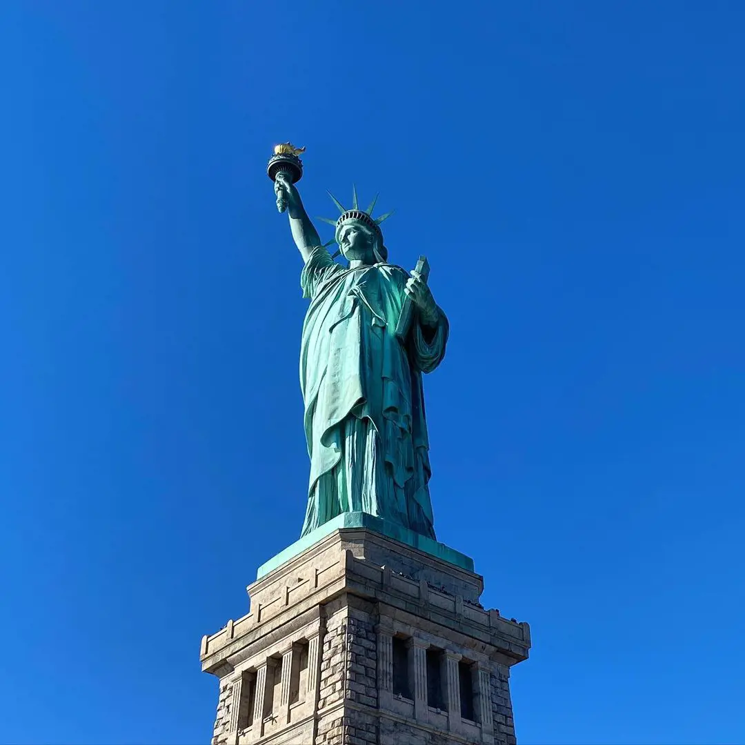 The iconic landmark of NYC Statue of Liberty