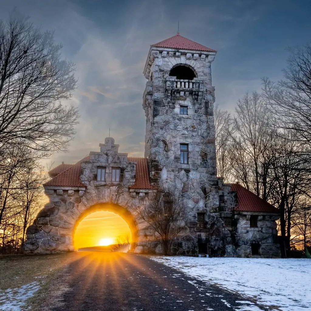 Beautifully captured gateway as the sun was on the horizon by Bill Winter