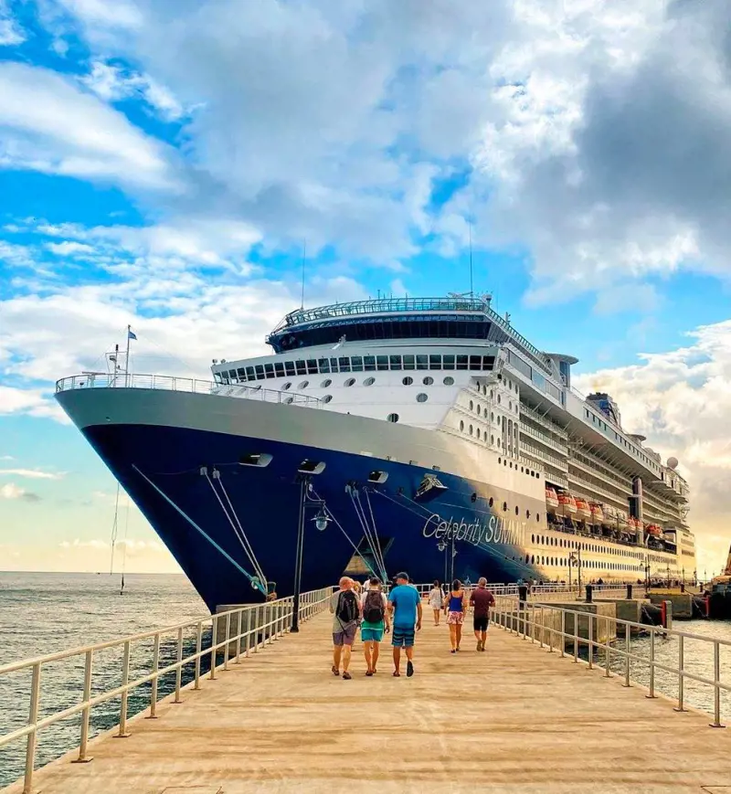 A beautiful shot of the Celebrity Summit taken in February 2020
