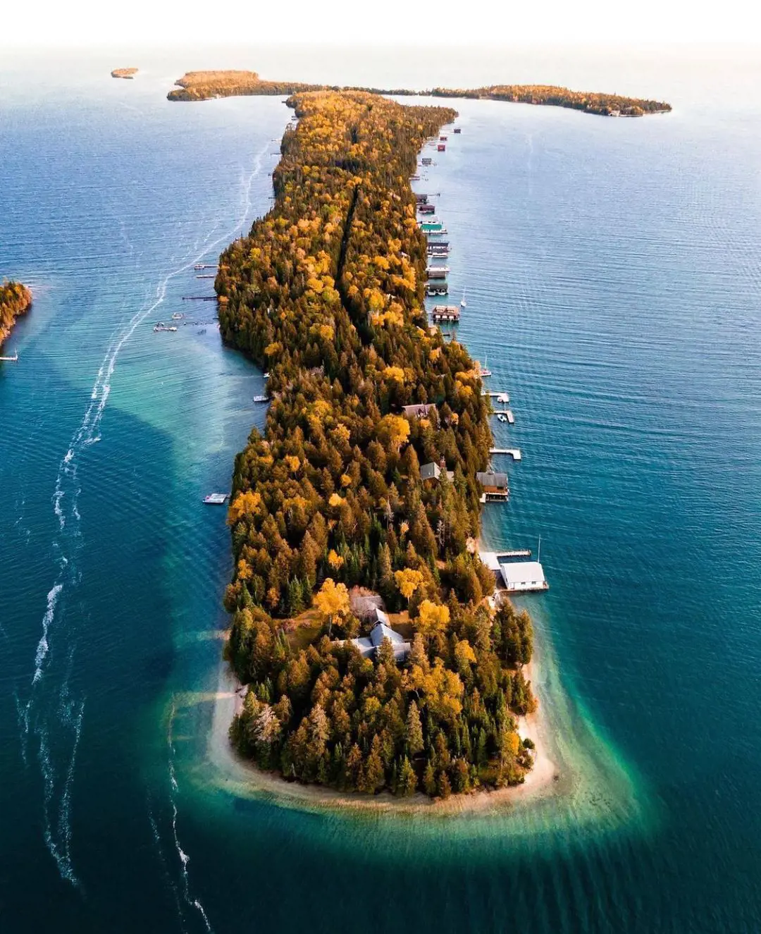 Les Cheneaux Islands in the Upper Peninsula (Photo By: Michigan Sky Media)