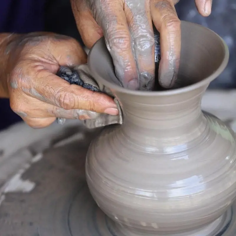 How about getting your hands dirty while making ceramic pots on your own at The Smithy?