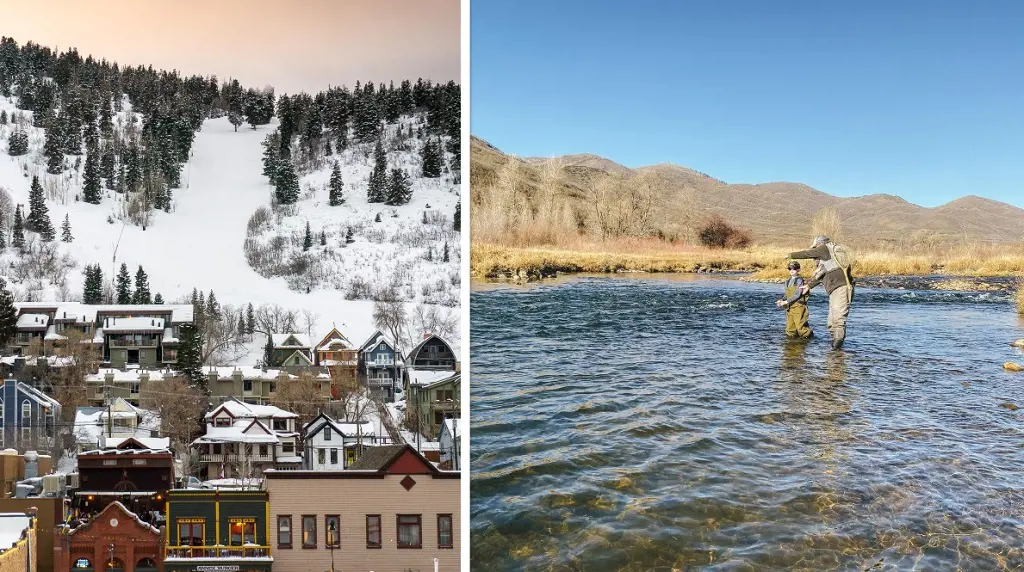 Morning view at Park City during early Spring (Photo By: Mark Maziarz). Fly fishing is an amazing outdoor activity for families.