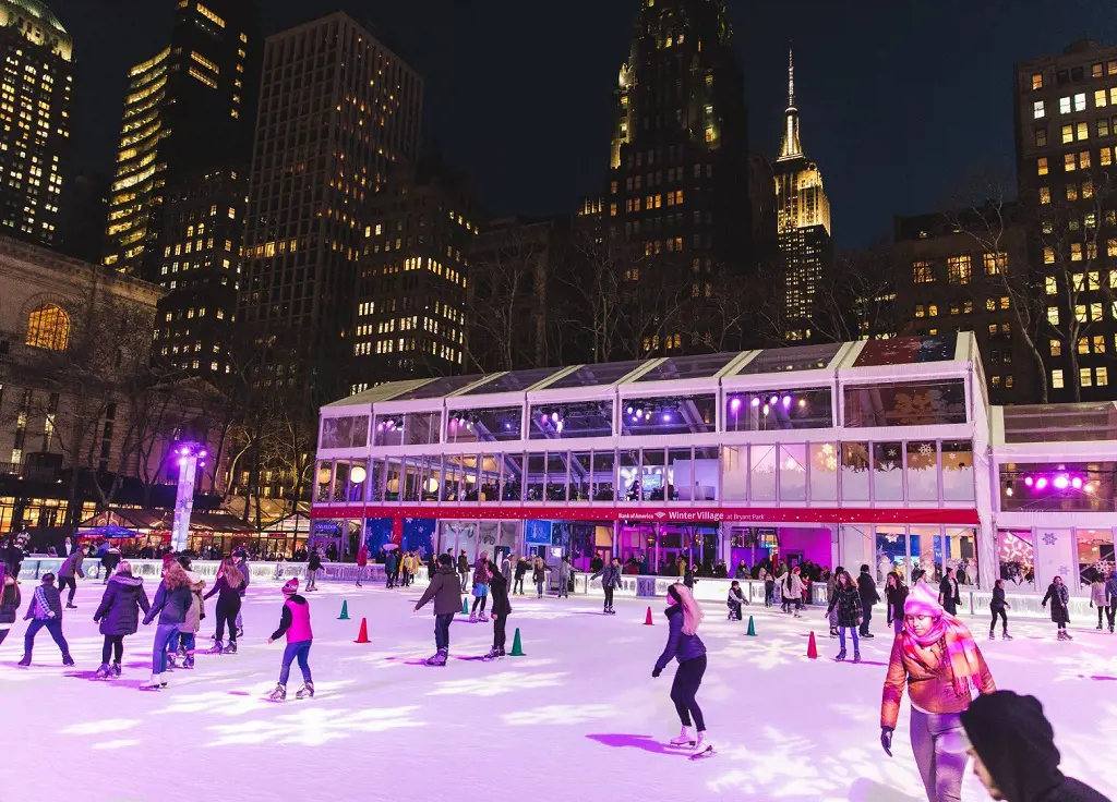 The Rink at Bank of America Winter Village at Bryant Park (photo by Angelito Jusay Photography)