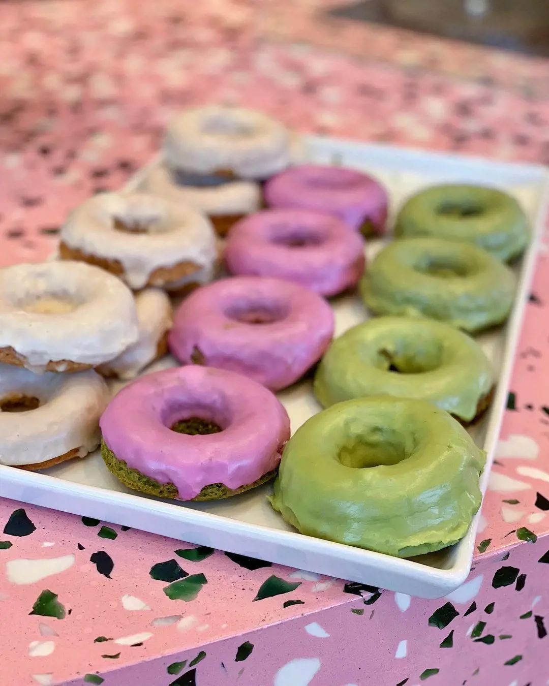 Delicious  Gluten-Free, Vegan Matcha Donuts