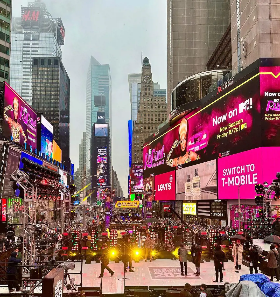 New Year Eve celebration at Times Square in 2022