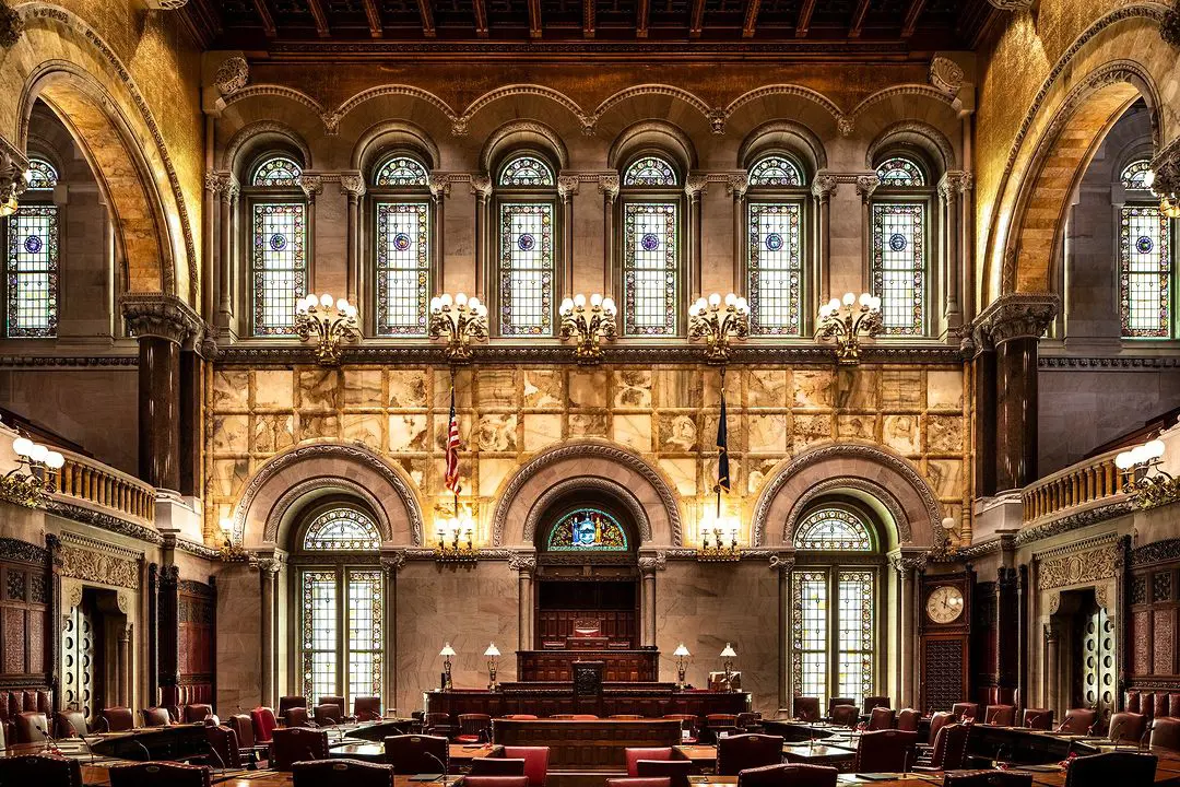 Senate Chamber at NYS Capitol.