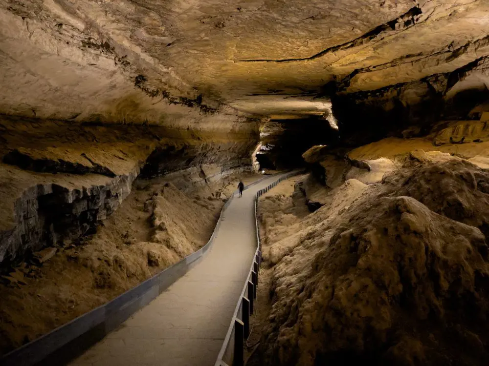 The interior of the Mammoth Cave