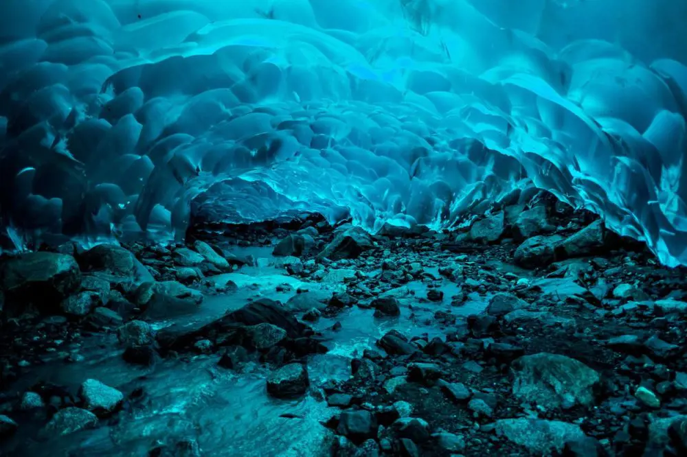 The breathtaking Mendenhall Ice Caves