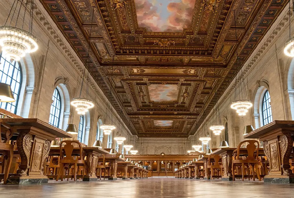 Stunning portrait of The Rose Main Reading Room at Stephen A. Schwarzman Building
