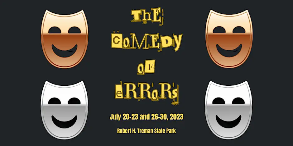Get ready to kick your stress away on July 26 with The Comedy of Errors