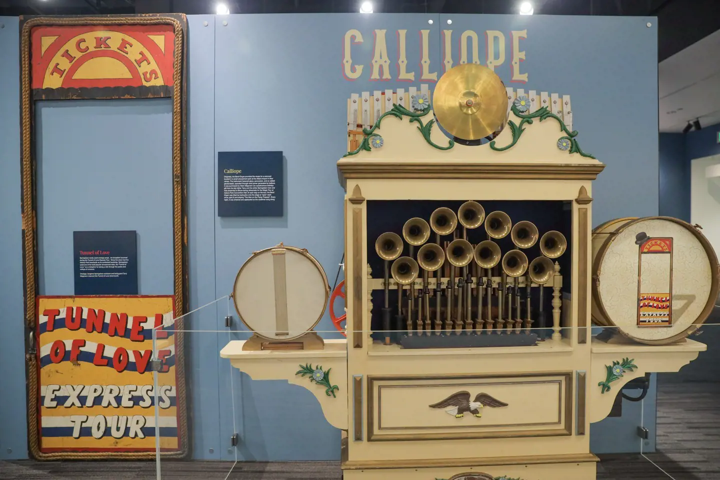 Calliope on display at the Grammy Museum.