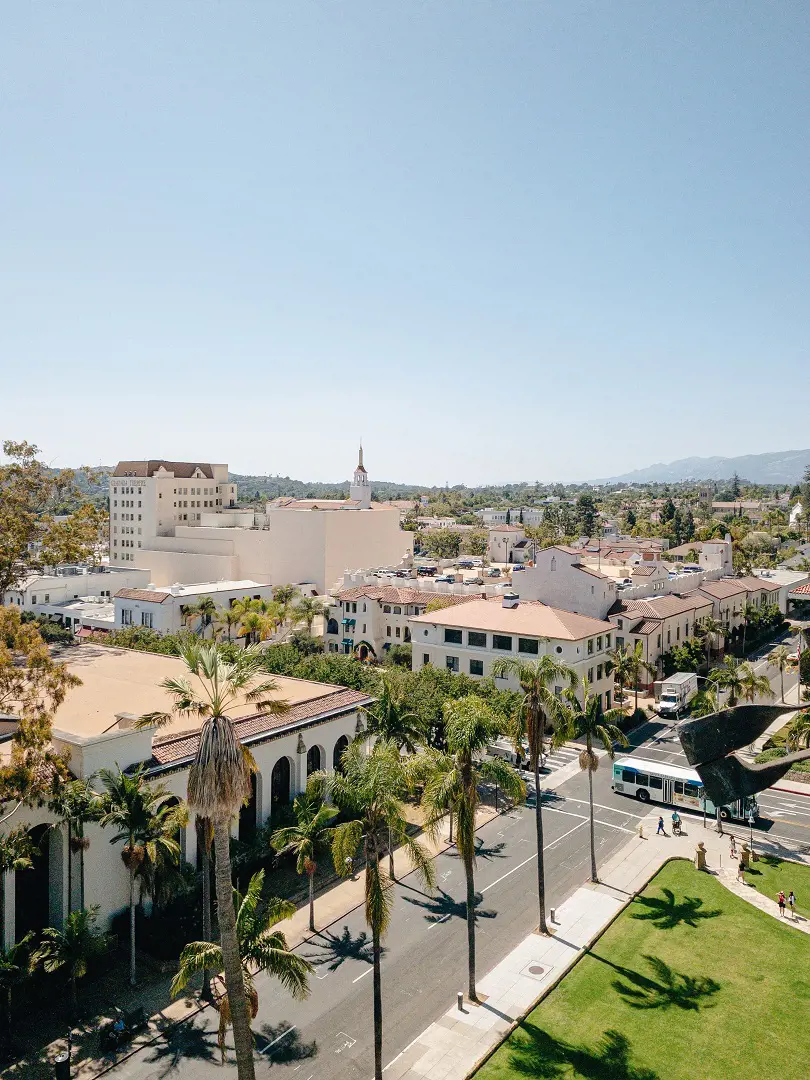 The view of Downtown Santa Barbara. (Photo By: Jackie Chou)
